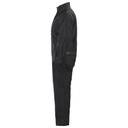 Combinaison Soudeur 100% Coton Retardateur de Flamme 350 grs Noir