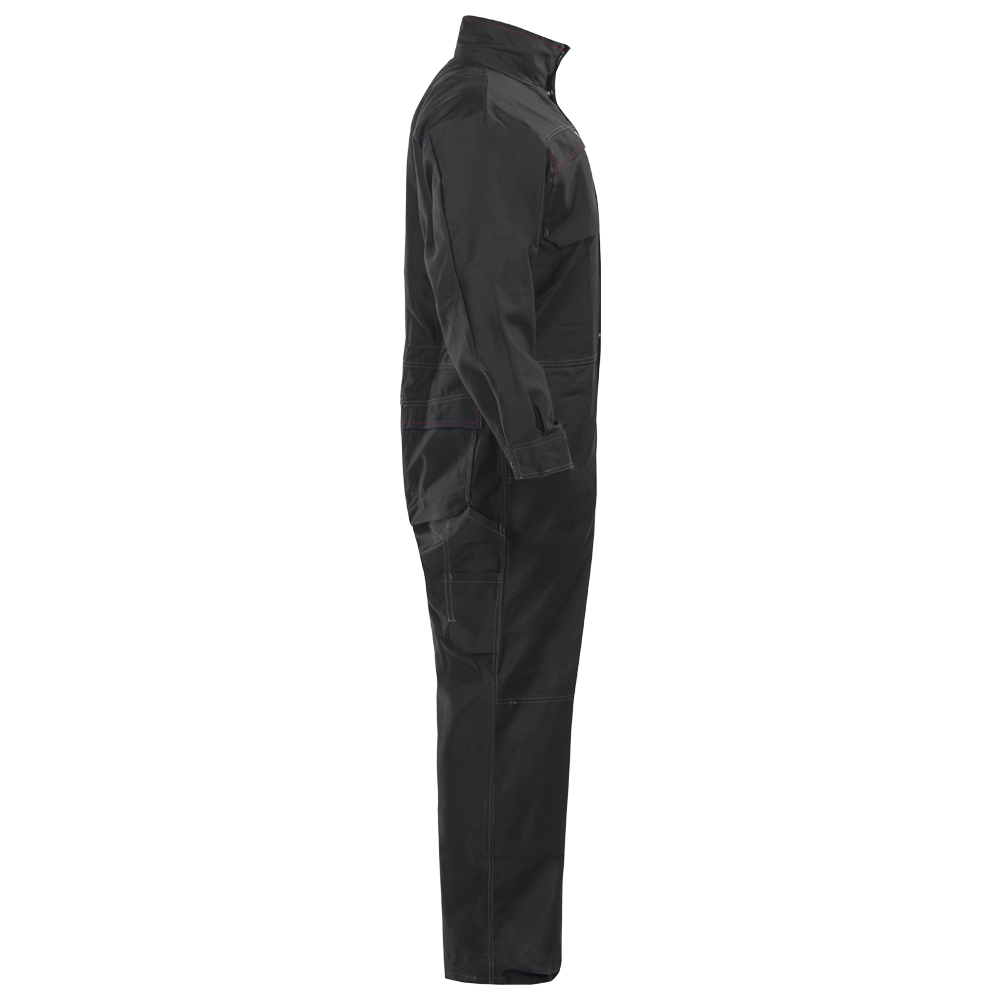 Combinaison Soudeur 100% Coton Retardateur de Flamme 350 grs Noir