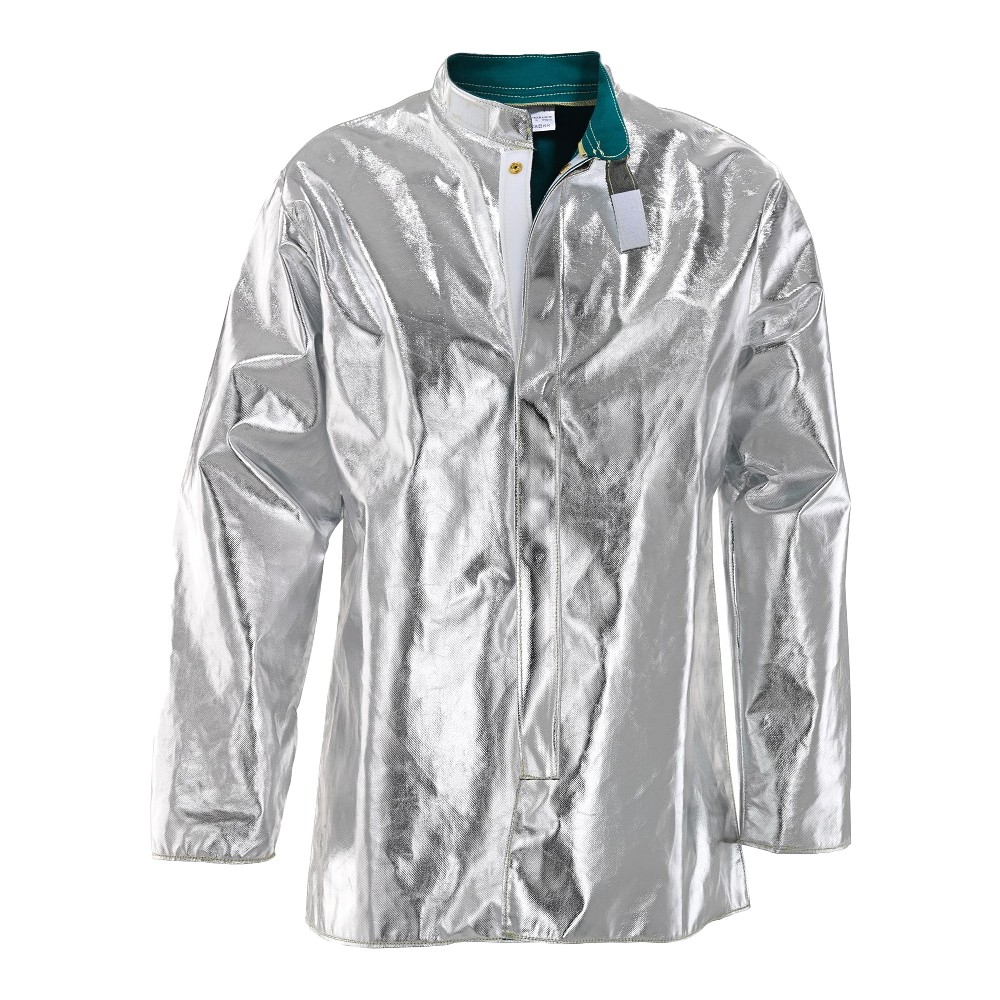 Veste aluminisée doublée en Coton ignifugé avec Col officier