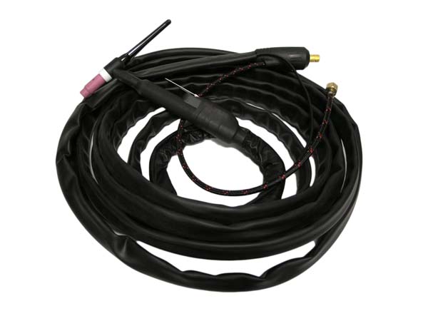 Torche TIG SR 26 Gaz, à lamelle, 200A-240A, manchette cuir