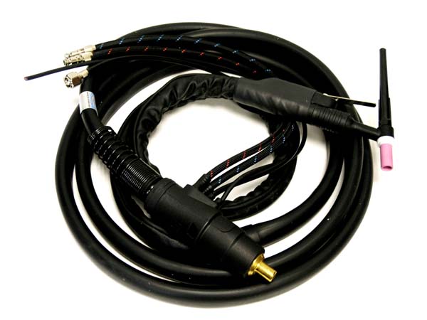 Torche TIG SR20 Eau, à lamelle, 200A-220A, manchette cuir