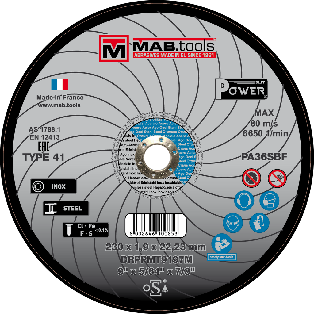 Disque à tronçonner MABTOOLS Ø230mm 