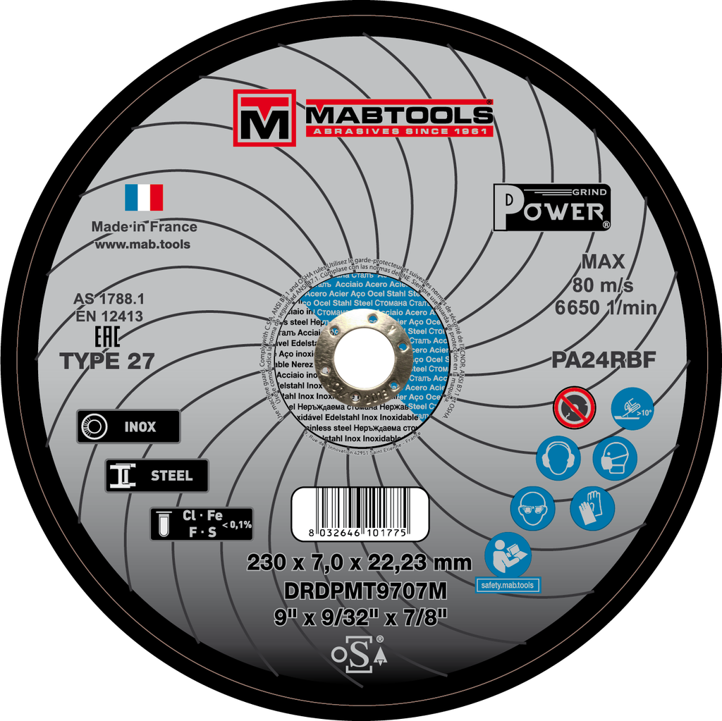 Disque à ébarber MABTOOLS (épaisseur 7mm)