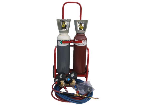 Poste Oxy-Acétylénique (Oxygène 1m³-Acétylène 0,8m³) + Equipement soudage/coupage