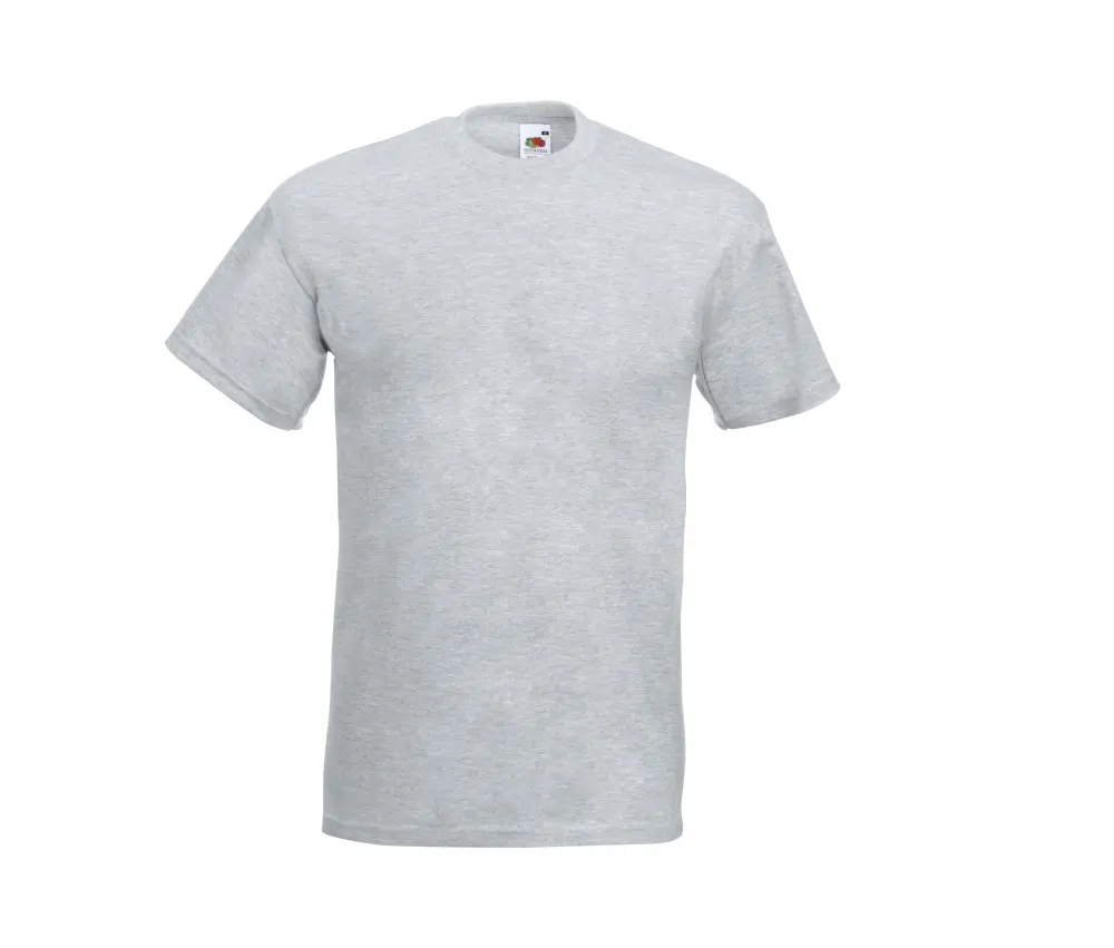 Tee-Shirt ML Col Rond 100% Coton 205g GN186 Gris Chiné
