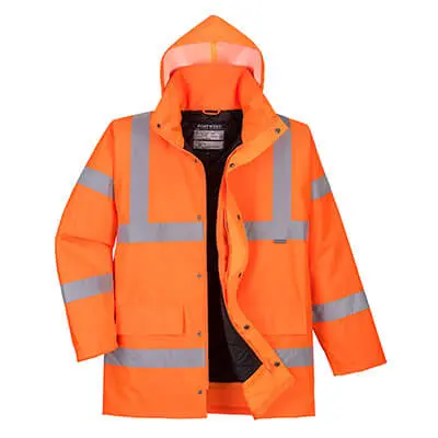 Parka HV 5 en 1 "PREVENTION" avec Gilet froid et Manches amovibles
