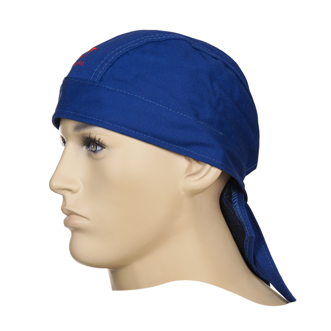 Bandana de soudeur FIRE FOX en Coton ignifugé Bleu
