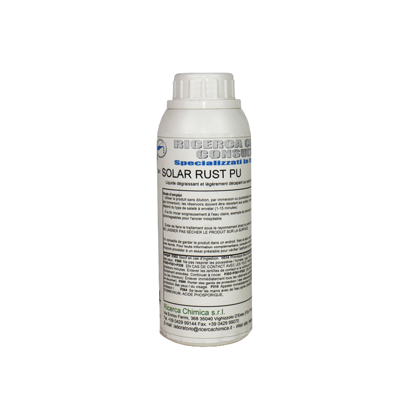 Produit dégraissant-décapant INOX  Non Toxique "RC SOLAR RUST PU"