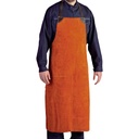 Tablier de soudeur Cuir croûte de bovin 110x70cm avec bretelles