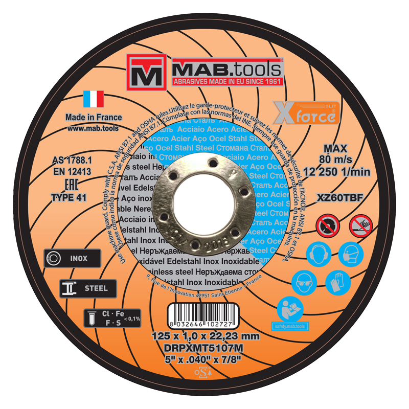 Disque à tronconner MABTOOLS Ø125mm 