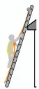 Kit Toiture avec Echelle mobile au sol, cordage :