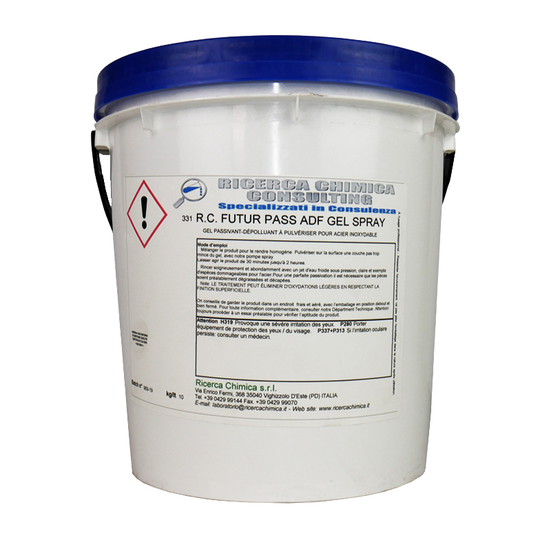 Gel de pulvérisation Passivant-Dépolluant Non Toxique "RC FUTUR PASS ADF GEL SPRAY"